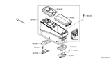 Diagram for Nissan Quest Center Console Base - 96915-1JA0A