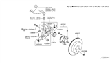 Diagram for 2014 Nissan Quest Control Arm Bushing - 55157-1JB0A