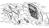 Diagram for 2011 Nissan Quest Door Striker - 82431-1JA0A