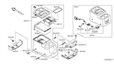 Diagram for 2013 Nissan Quest Center Console Base - 96931-1JA1C