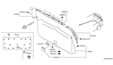 Diagram for 2017 Nissan Pathfinder Door Handle - 90940-1JA0A