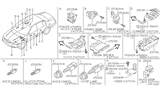 Diagram for 2002 Nissan Maxima Door Jamb Switch - 25360-4M400