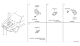 Diagram for 2003 Nissan Maxima Horn - 25620-9L000