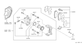 Diagram for Nissan Maxima Brake Pad Set - 41060-2Y091