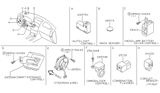 Diagram for 2001 Nissan Maxima Clock Spring - 25554-4Y925