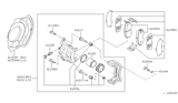 Diagram for 2001 Nissan Maxima Brake Caliper - 41001-AU002