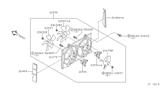 Diagram for 2001 Nissan Maxima Fan Shroud - 21483-4U101