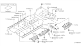 Diagram for 2000 Nissan Maxima Exhaust Heat Shield - 74753-2Y900