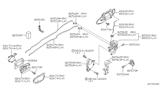 Diagram for 2001 Nissan Maxima Rear Passenger Door Handle Latch - 82503-AA210