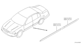 Diagram for 2000 Nissan Maxima Door Moldings - 82870-2Y907