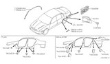 Diagram for 2000 Nissan Maxima Weather Strip - 76842-2Y000