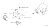 Diagram for 2000 Nissan Maxima Battery Tray - 64860-2Y000