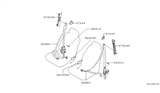 Diagram for 2003 Nissan Maxima Seat Belt - 86843-3Y101