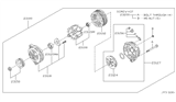 Diagram for 2000 Nissan Maxima Alternator Case Kit - 23127-0L706