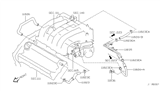 Diagram for Nissan Maxima PCV Hose - 11823-2Y000