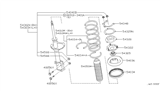 Diagram for 2000 Nissan Maxima Shock Absorber - 54302-3Y025