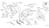 Diagram for 2000 Nissan Maxima Seat Cushion - 87311-2Y201