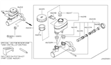 Diagram for 2000 Nissan Maxima Brake Master Cylinder - 46010-3L120