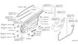 Diagram for 2000 Nissan Maxima Weather Strip - 80835-2Y000