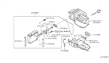 Diagram for Nissan Maxima Evaporator - 27280-4Y900