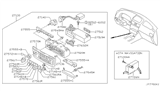Diagram for Nissan Altima A/C Switch - 27660-2Y060