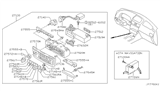 Diagram for 2003 Nissan Maxima A/C Switch - 27660-4M400