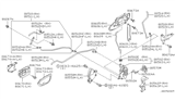 Diagram for Nissan Versa Front Door Striker - 80570-AA200