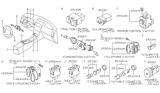 Diagram for Nissan Pathfinder Dimmer Switch - 25980-0L000
