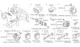 Diagram for 2003 Nissan Pathfinder Dimmer Switch - 25540-2Y970