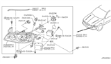 Diagram for 2006 Nissan Altima Headlight Bulb - 26297-89910