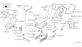 Diagram for 2000 Nissan Maxima Seat Cushion - 87361-2Y201