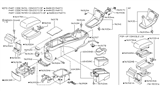 Diagram for 2002 Nissan Maxima Center Console Base - 96915-3Y100