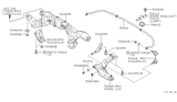 Diagram for 2002 Nissan Maxima Sway Bar Bracket - 54614-2Y000