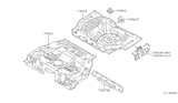 Diagram for 2002 Nissan Maxima Floor Pan - 74514-4Y930