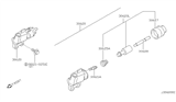 Diagram for 2000 Nissan Maxima Clutch Slave Cylinder - 30620-31U61