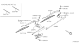 Diagram for Nissan Maxima Wiper Arm - 28881-2Y900