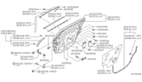 Diagram for 2003 Nissan Maxima Weather Strip - 82820-2Y000