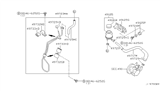 Diagram for 2003 Nissan Maxima Power Steering Hose - 49721-2Y900