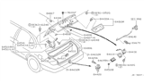 Diagram for Nissan Altima Body Mount Hole Plug - 01658-02091