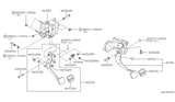 Diagram for Nissan Maxima Brake Pedal - 46501-4Y915