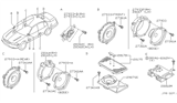 Diagram for 2003 Nissan Murano Car Speakers - 28156-5Y500