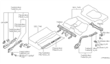 Diagram for 2001 Nissan Maxima Rear Crossmember - 75650-2Y910