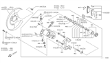 Diagram for 2000 Nissan Maxima Brake Backing Plate - 44160-2Y000