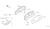 Diagram for 2002 Nissan Maxima Instrument Cluster - 24820-2Y100