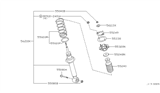 Diagram for 2001 Nissan Maxima Shock Absorber - 56210-3Y025