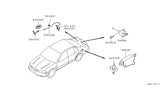 Diagram for 2002 Nissan Maxima Door Lock Actuator - 78850-2Y000