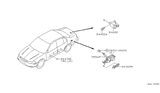 Diagram for 2000 Nissan Maxima Door Lock Actuator - 78827-5L300