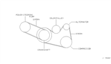 Diagram for 2002 Nissan Maxima Serpentine Belt - 11920-2Y501