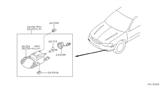 Diagram for 2003 Nissan Maxima Fog Light - 26155-5Y725