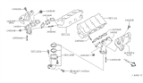 Diagram for 2003 Nissan Pathfinder Exhaust Manifold Gasket - 14036-4W015